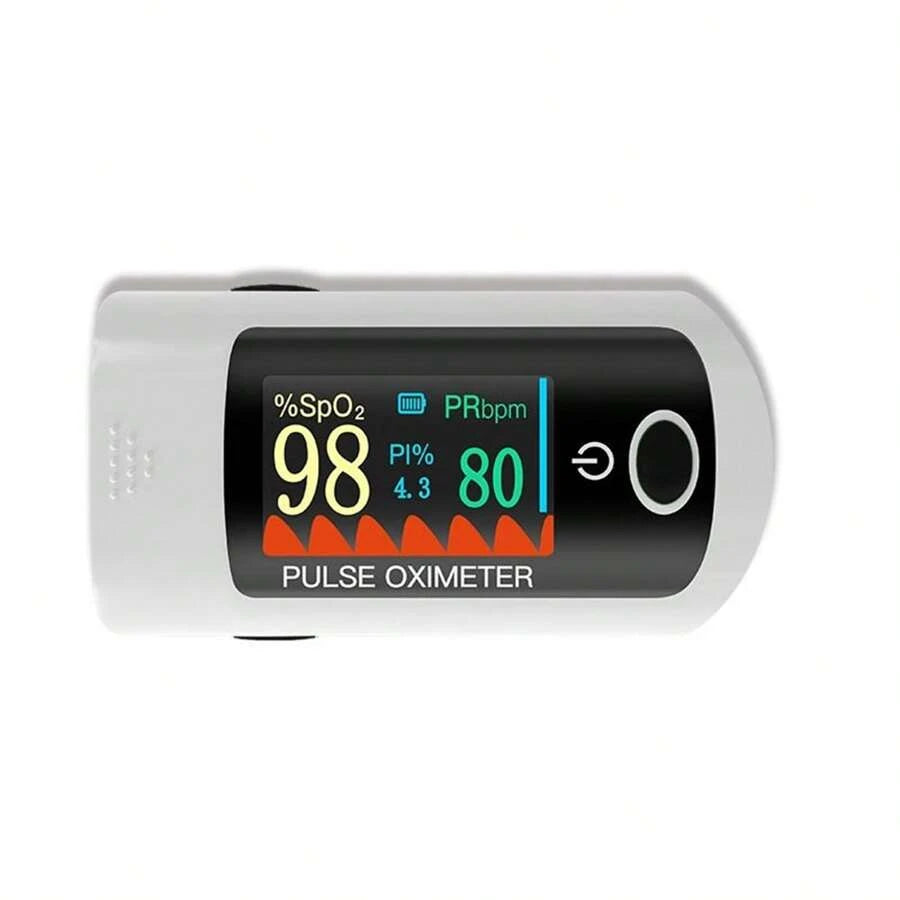 Oxímetro de pulso de dedo, monitor rápido de SpO2 y frecuencia cardíaca con pantalla