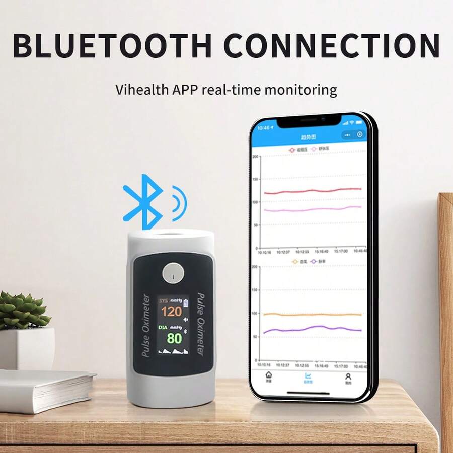 🚀Descuento: 50% de descuento🚀Monitor de presión arterial y oxígeno en sangre 2 en 1