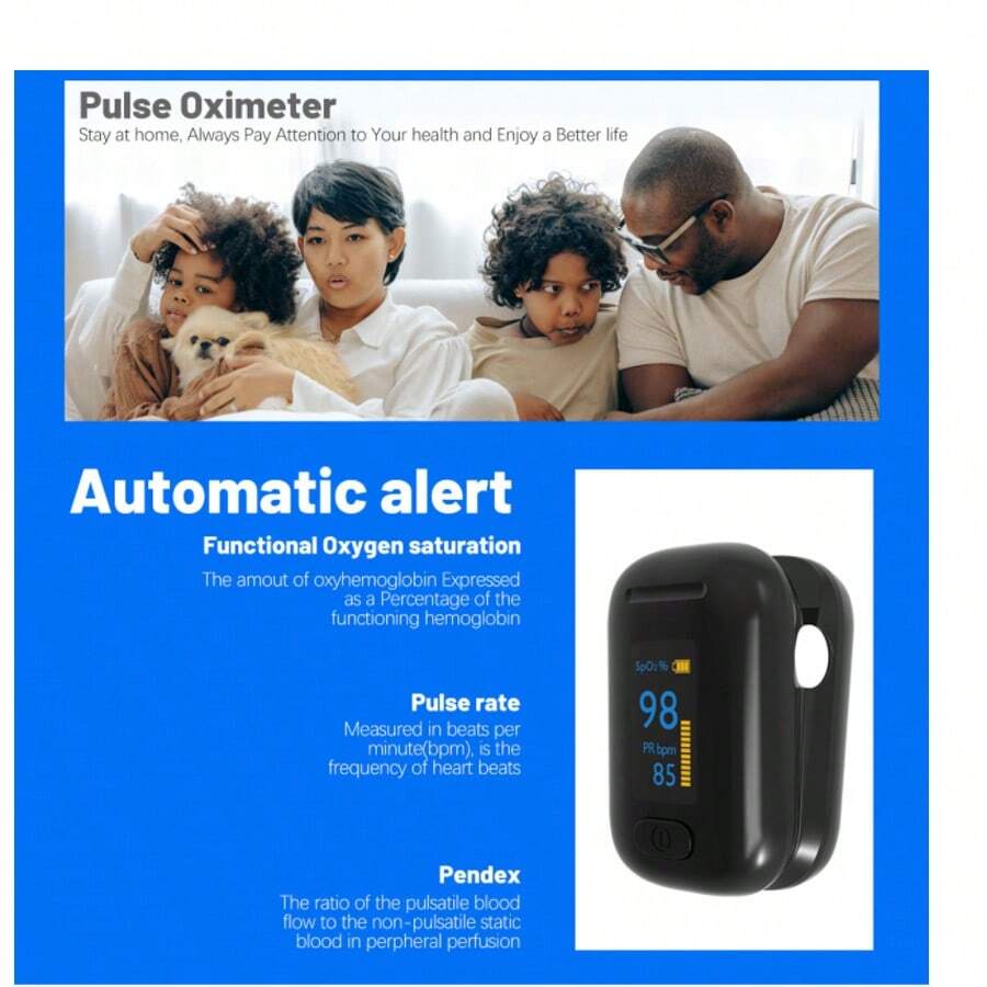 Oxímetro de pulso de dedo doméstico
