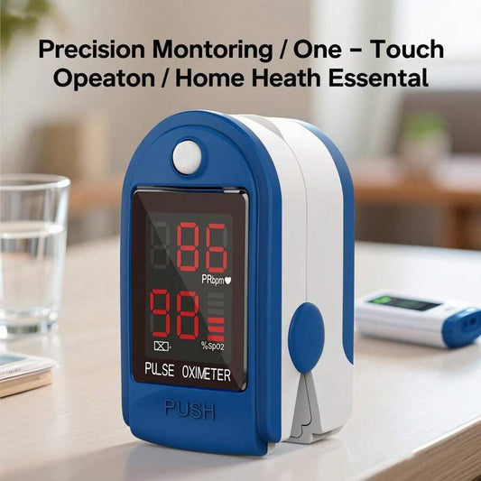 Oxímetro de pulso de dedo: monitor portátil de SpO2 y O2 para el hogar o el deporte