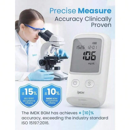 Kit de prueba de diabetes con medidor de glucosa en sangre