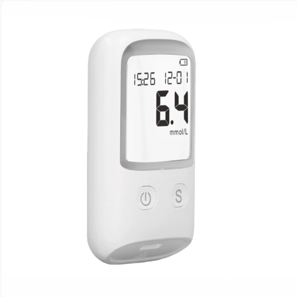 Kit de monitor de glucosa: pantalla LCD, 25 tiras reactivas y 25 lancetas incluidas