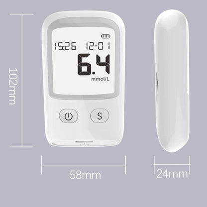 Kit de monitor de glucosa: pantalla LCD, 25 tiras reactivas y 25 lancetas incluidas