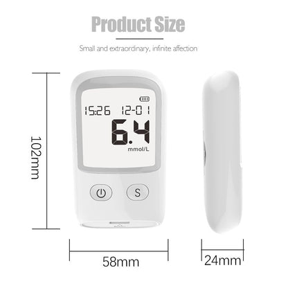Kit de prueba de diabetes con medidor de glucosa en sangre